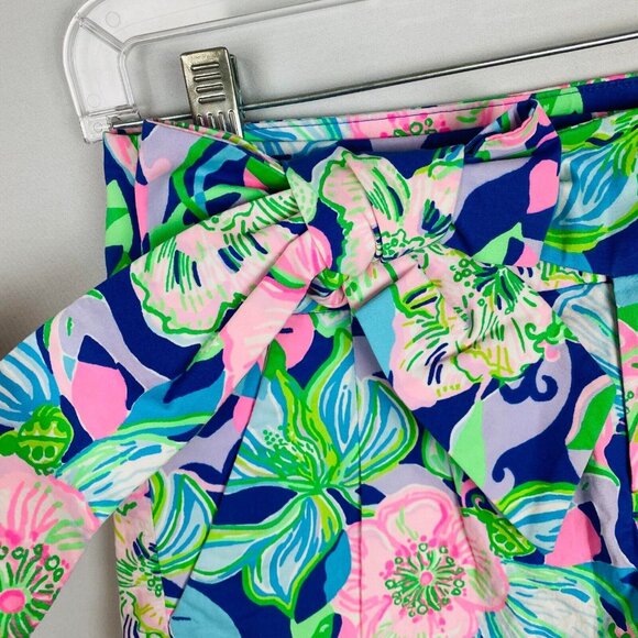 Lilly Pulitzer Shorts Womens Kaden 4 Inch Floral Ladybugs Colorful 00 New - Picture 2 of 9